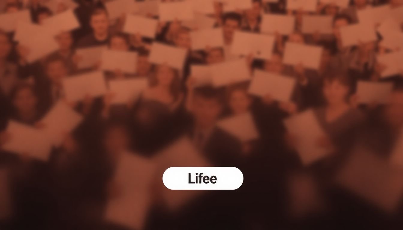 A social media feed filled with low-quality, generic content, with a sad, disengaged audience scrolling past, and a 'like' button with a low engagement rate.