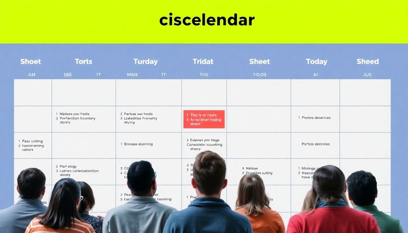 A social media calendar with irregular posting dates, inconsistent branding elements, and a confused audience looking at a disjointed feed.