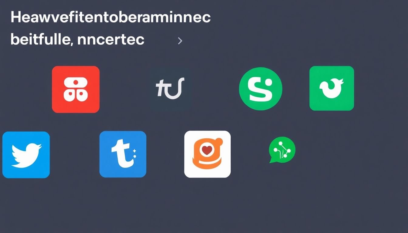A grid of icons representing different affordable management tools, with labels like 'Hootsuite', 'Buffer', 'Sprout Social', etc.