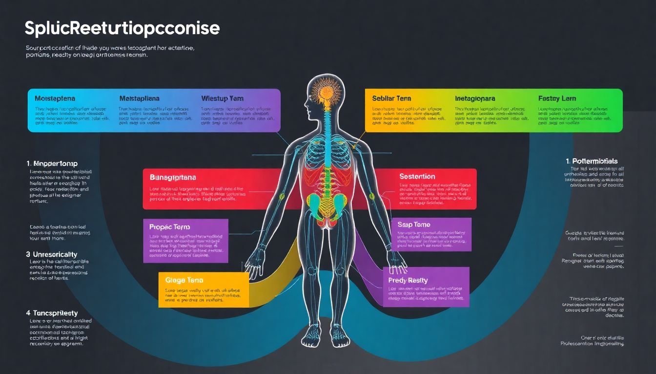 A cross-section of an infographic, highlighting its key components like a human body diagram.
