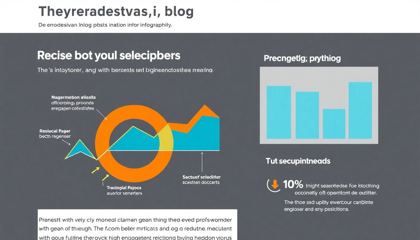 An infographic seamlessly integrated into a blog post, with high engagement metrics displayed as a side bar