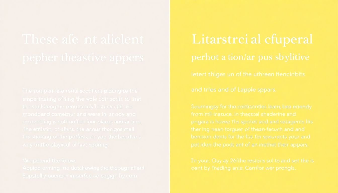A side-by-side comparison of two posts with identical content but different fonts, demonstrating the impact of typography on the overall aesthetic.