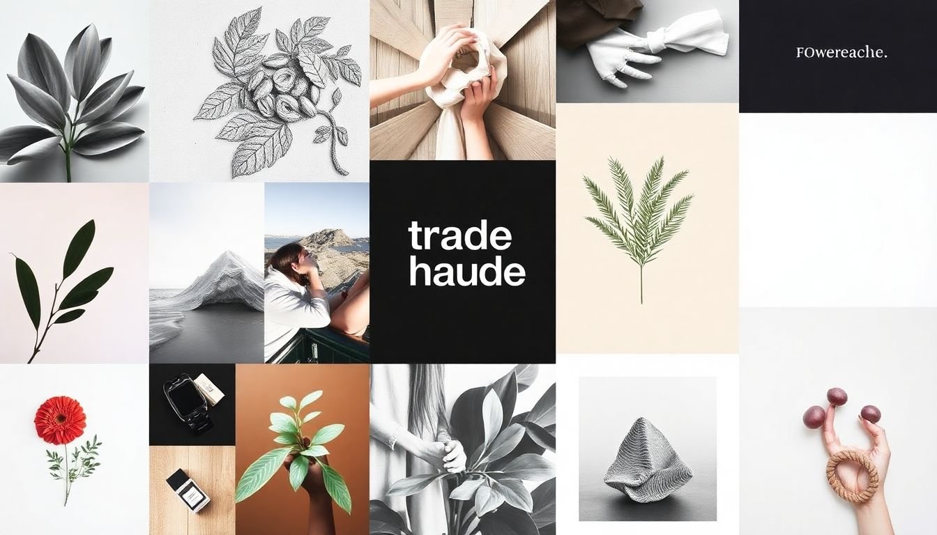 A mood board filled with diverse, cohesive visual elements that represent a brand's unique aesthetic.