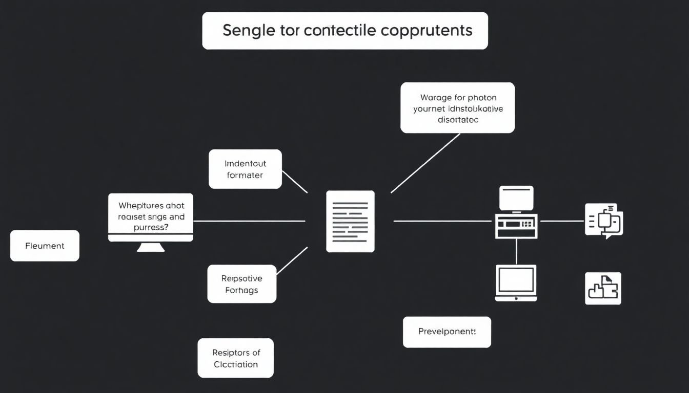 A visual flowchart illustrating how a single piece of content can be repurposed across multiple platforms and formats.