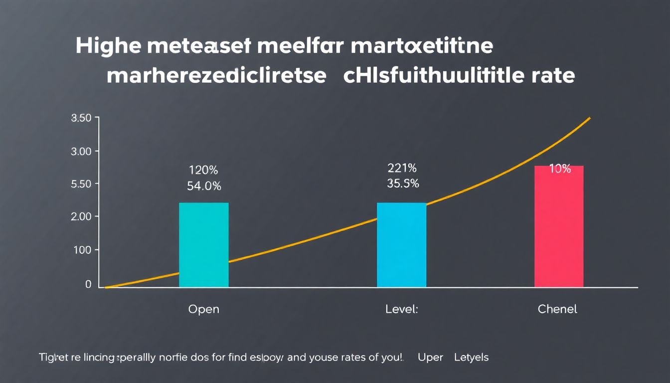 A graph showing the increase in open rates and click-through rates with higher levels of personalization in email marketing.
