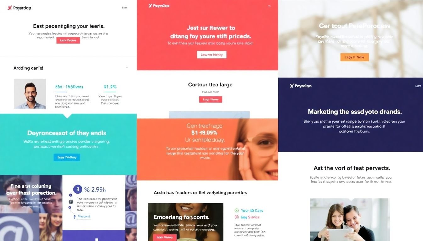 A collage of successful personalized email marketing campaigns, with key statistics and takeaways highlighted for each.