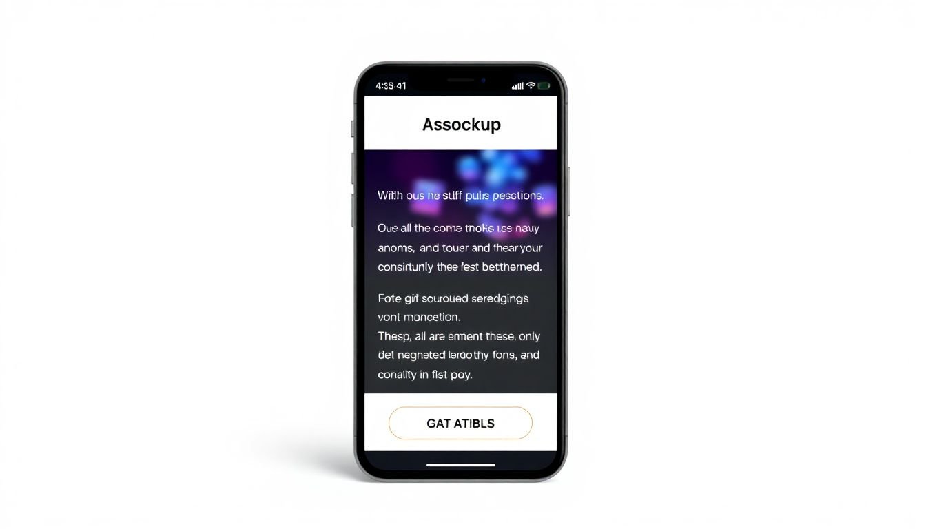A captivating mobile email content mockup, featuring short, persuasive copy, a prominent CTA button, and an eye-catching GIF or video.