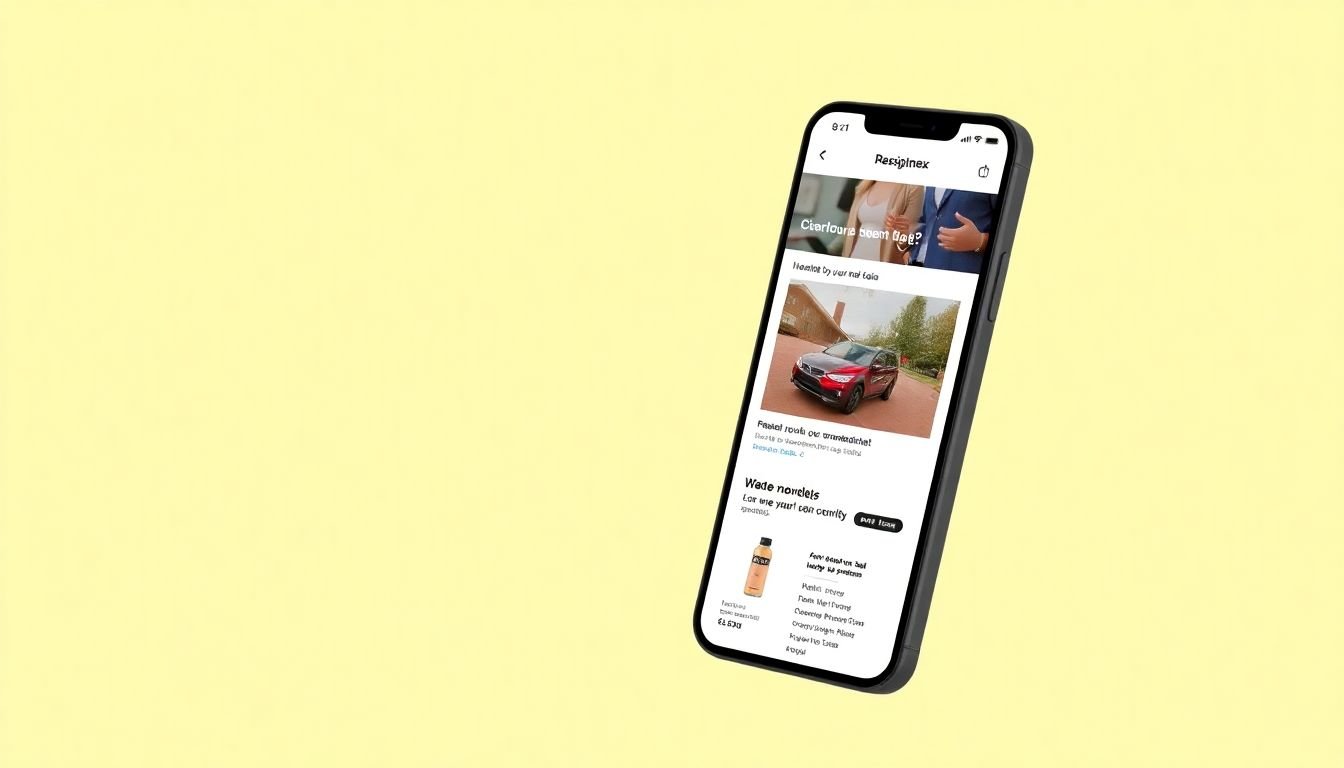 A mockup of a personalized mobile email, featuring the recipient's name, location-specific content, and tailored product recommendations.