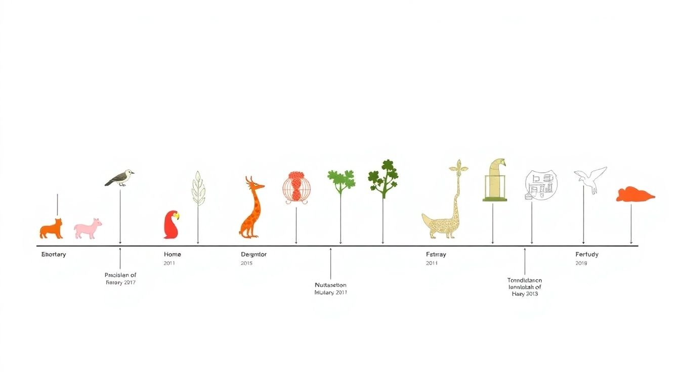 A timeline of illustration styles throughout history, with examples of how they've been used in graphic design.