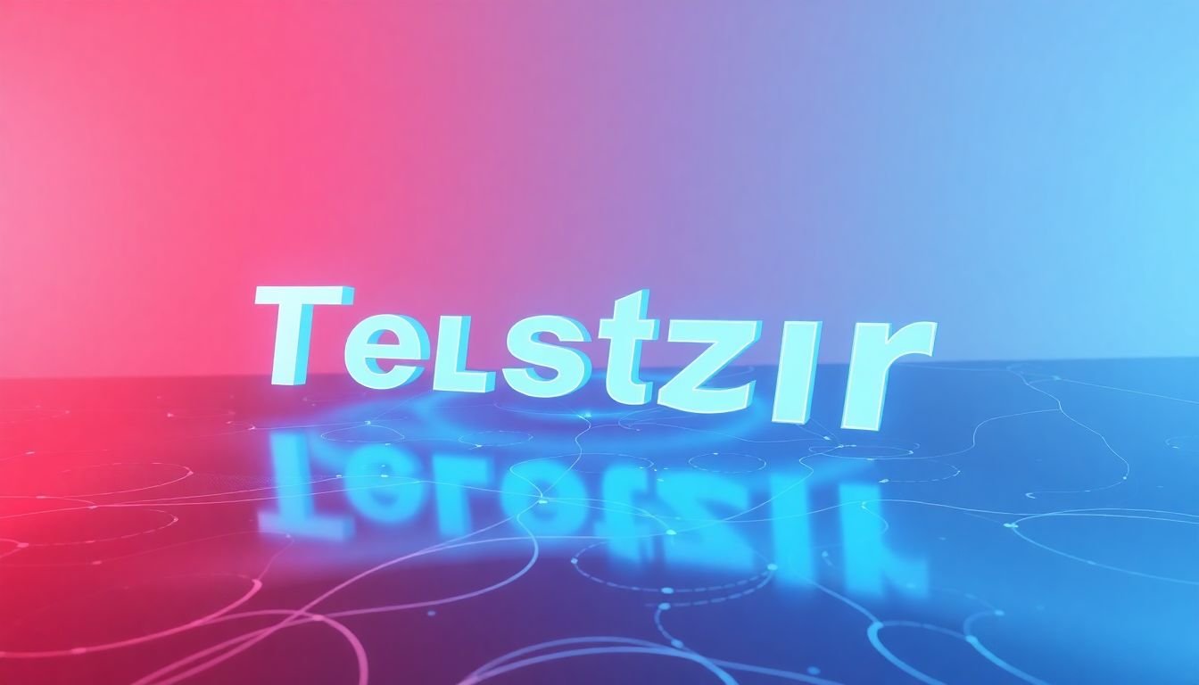 A futuristic design featuring dynamic, responsive typography on a flexible, interactive surface