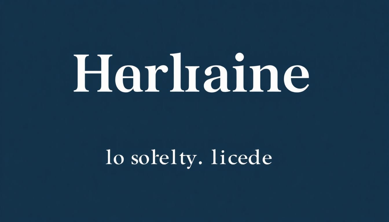 A design featuring a well-combined font pair, with one font used for headings and another for body text