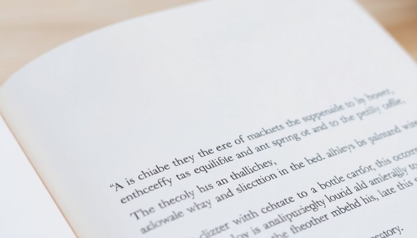 A close-up of a well-designed book page, with clear, easy-to-read text and ample white space