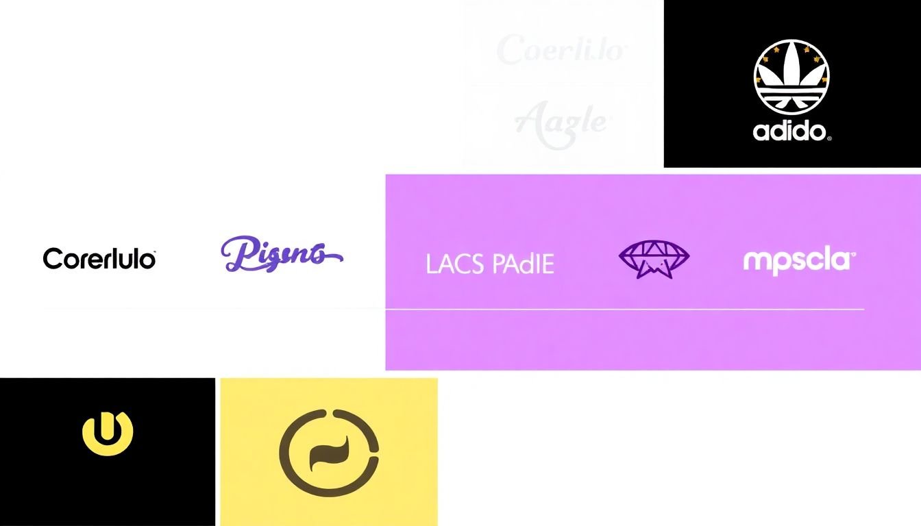 A timeline showcasing a brand's consistent visual identity evolution over the years.