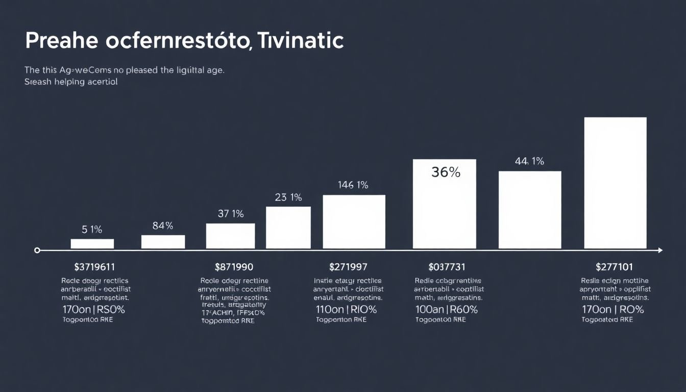 An infographic showing the evolution of ROI metrics over time, with a focus on the digital age.