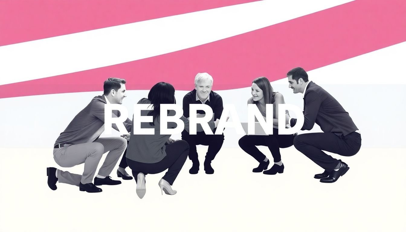 A team-building activity, symbolizing the importance of internal alignment during a rebrand.