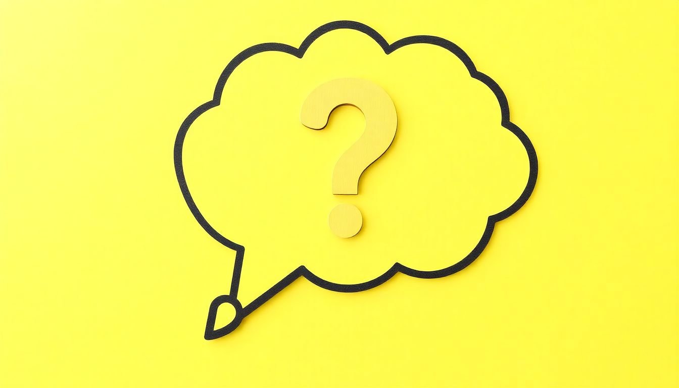 A thought bubble or question mark graphic, symbolizing the curiosity gap in subject lines.