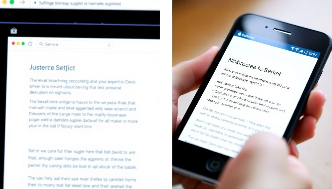 A side-by-side comparison of an email subject line on a desktop and a mobile device, highlighting the need for mobile optimization.