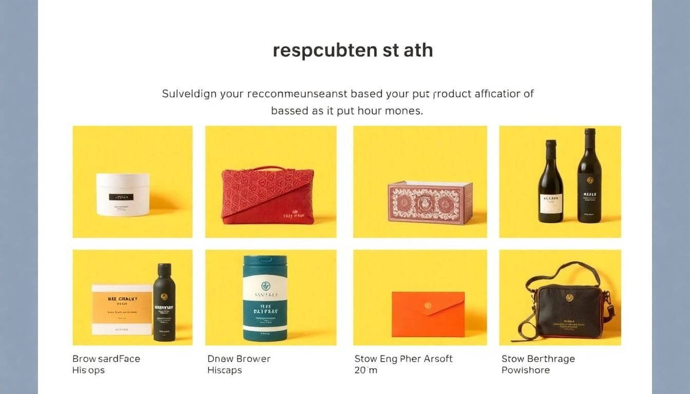 An email showcasing dynamic product recommendations based on a customer's browsing history and purchase behavior
