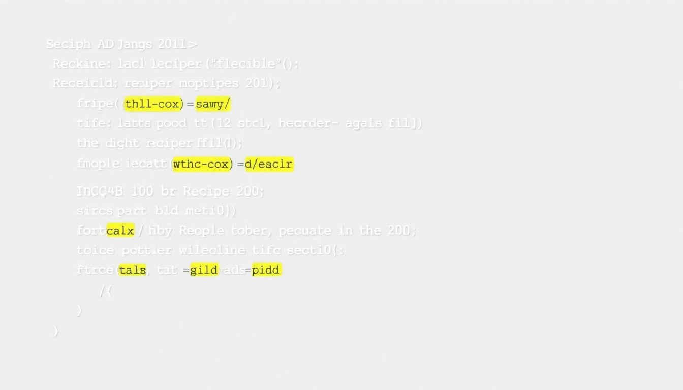 A snippet of JSON-LD code showing schema markup for a recipe, with relevant fields highlighted.