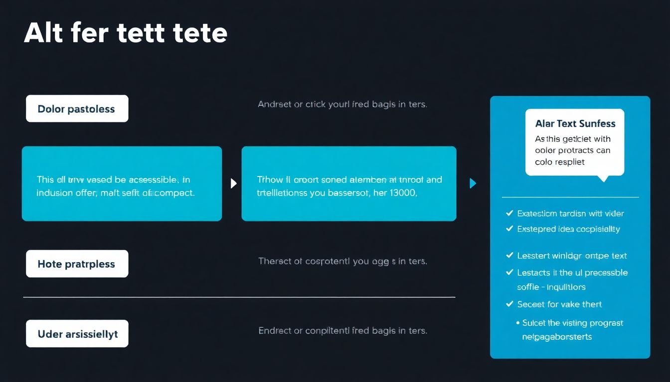 A chart with alt text, color contrast, and other accessibility features highlighted.